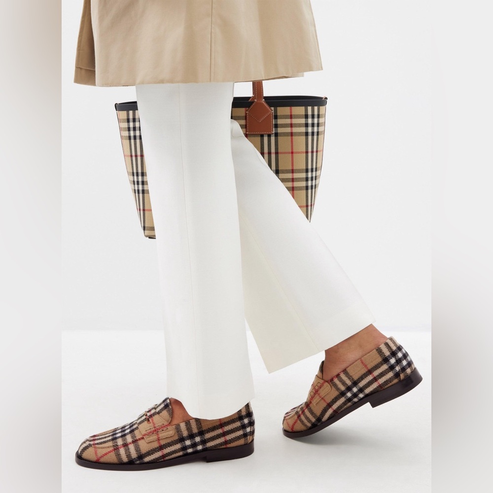 Burberry Vintage Check-print loafers